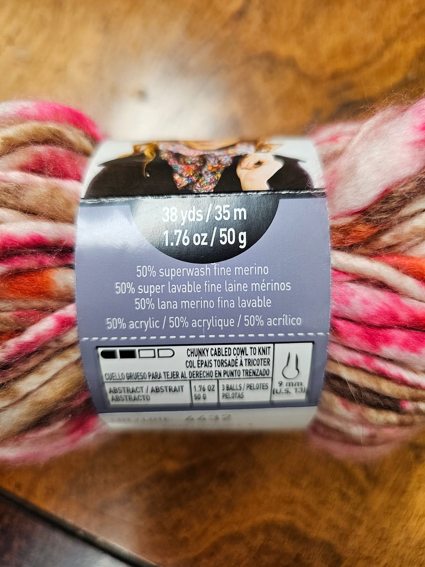 *Discontinued* Loops and Threads Brushstrokes Superwash Merino Blend "Lava" Yarn