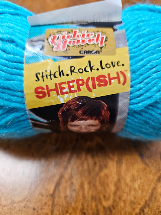 *Vintage* Caron Vickie Howell Sheep(ish) Turquoise Acrylic/Wool Blend Yarn