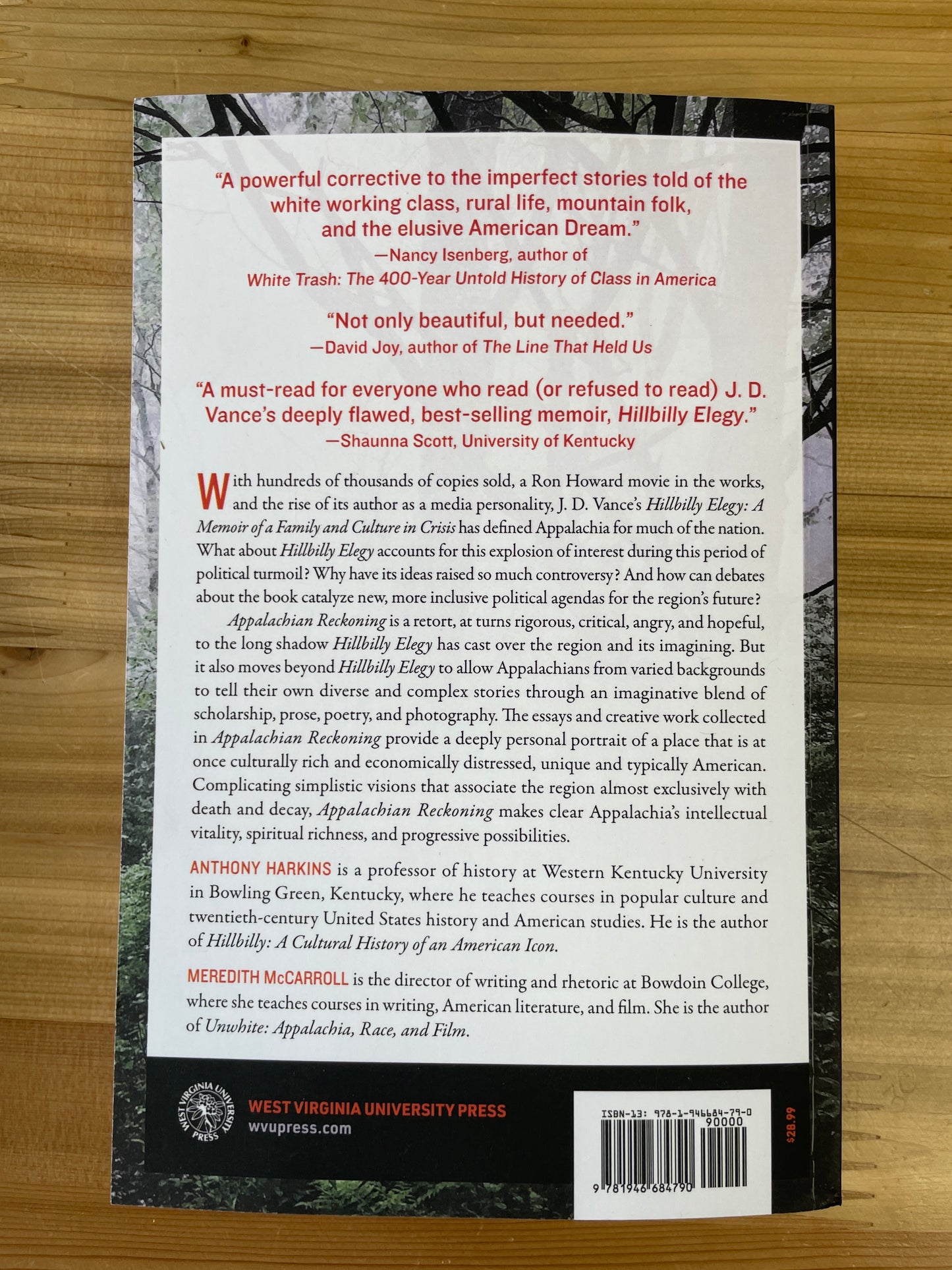 Appalachian Reckoning: a region responds to Hillbilly Elegy, edited by Anthony Hawkins and Meredith McCarroll