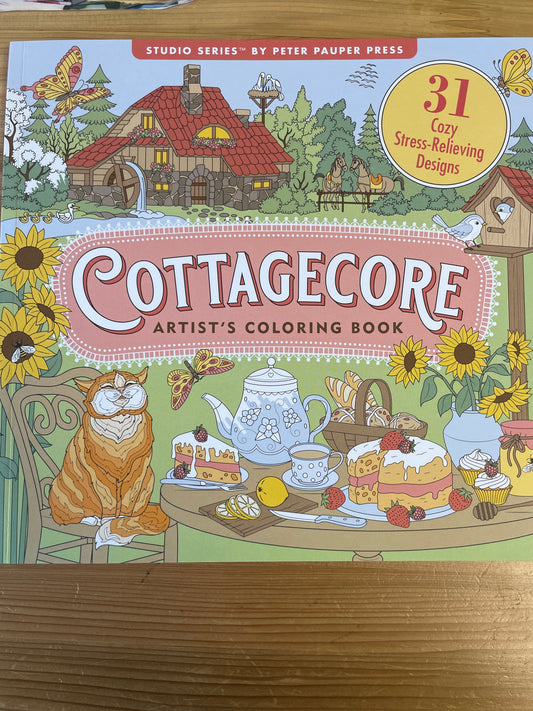 Cottagecore artist's coloring book