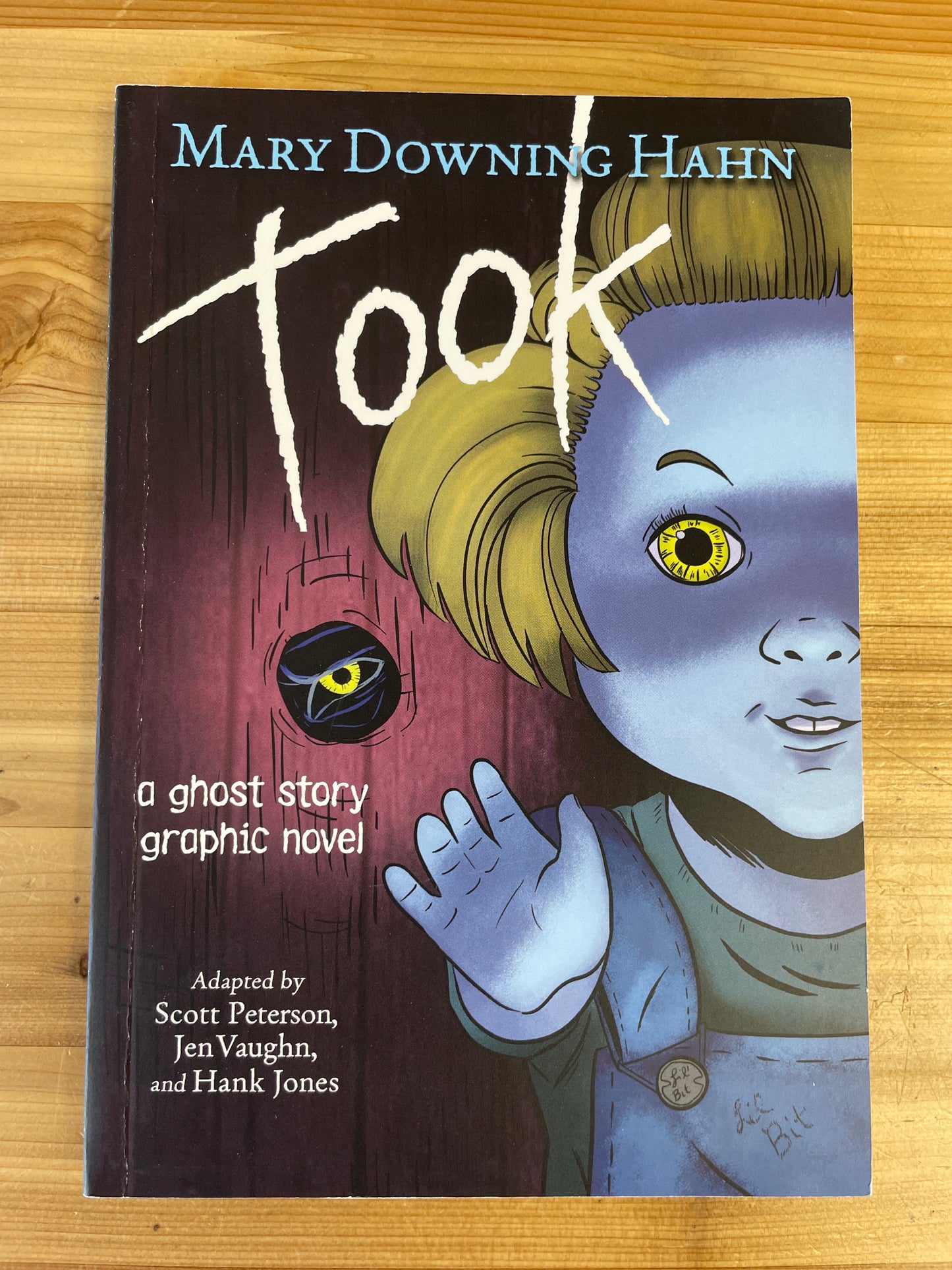 Took by Mary Downing Hahn, a ghost story graphic novel adapted by Scott Peterson, Jen Vaughn, and Hank Jones