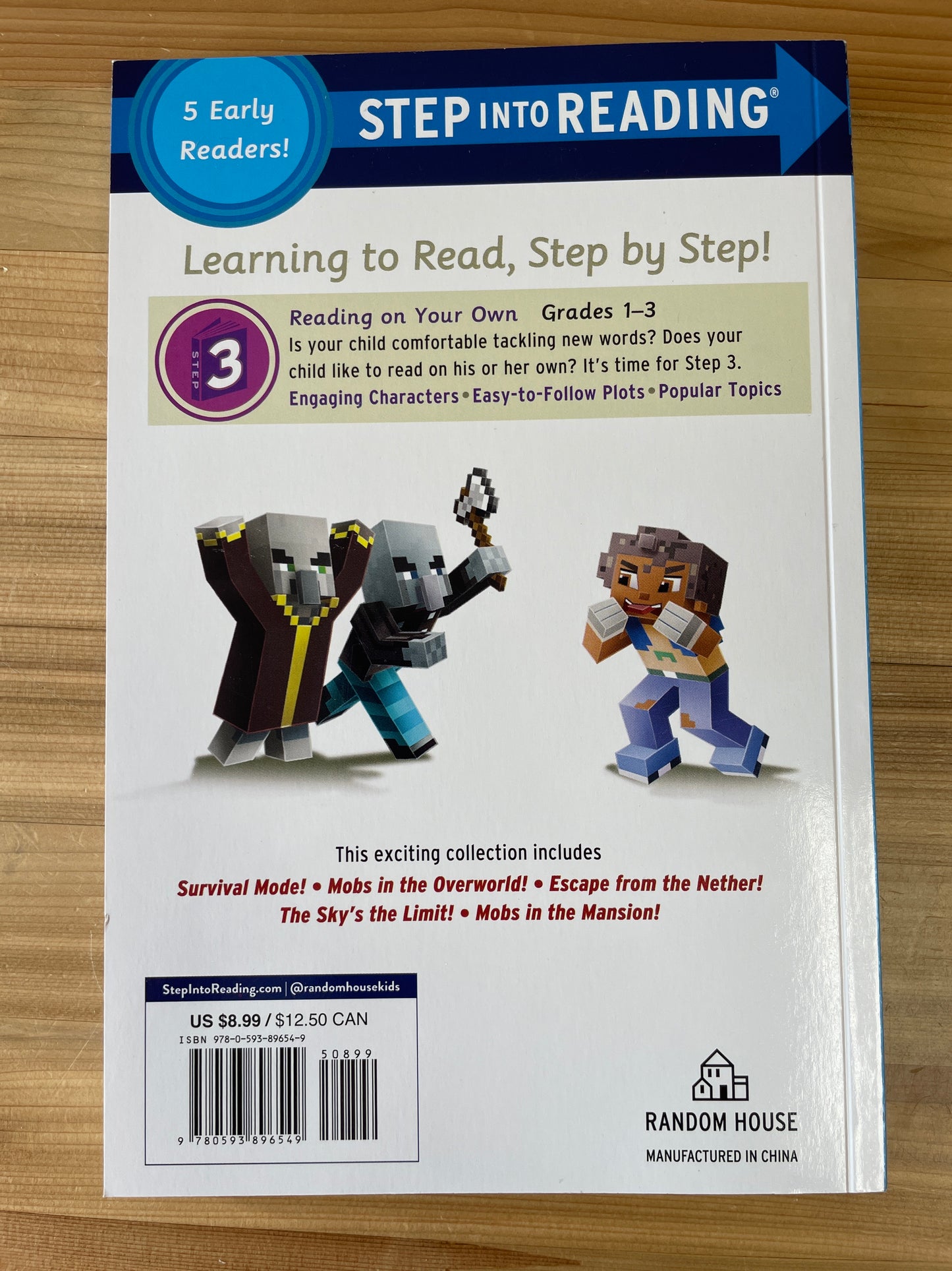 Minecraft the Ultimate Collection! 5 Early Readers, step into reading: step 3