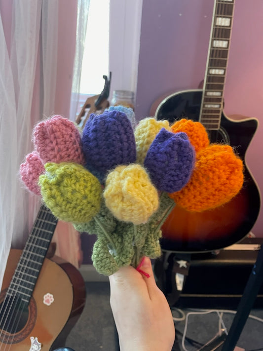 Handcrafted Crochet Tulips