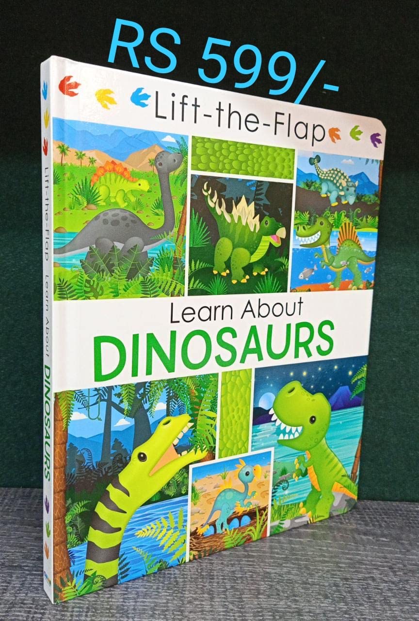 Learn About Dinosaurs - Lift the Flap Activity Kids Books - Childrens Books, Toddler Books