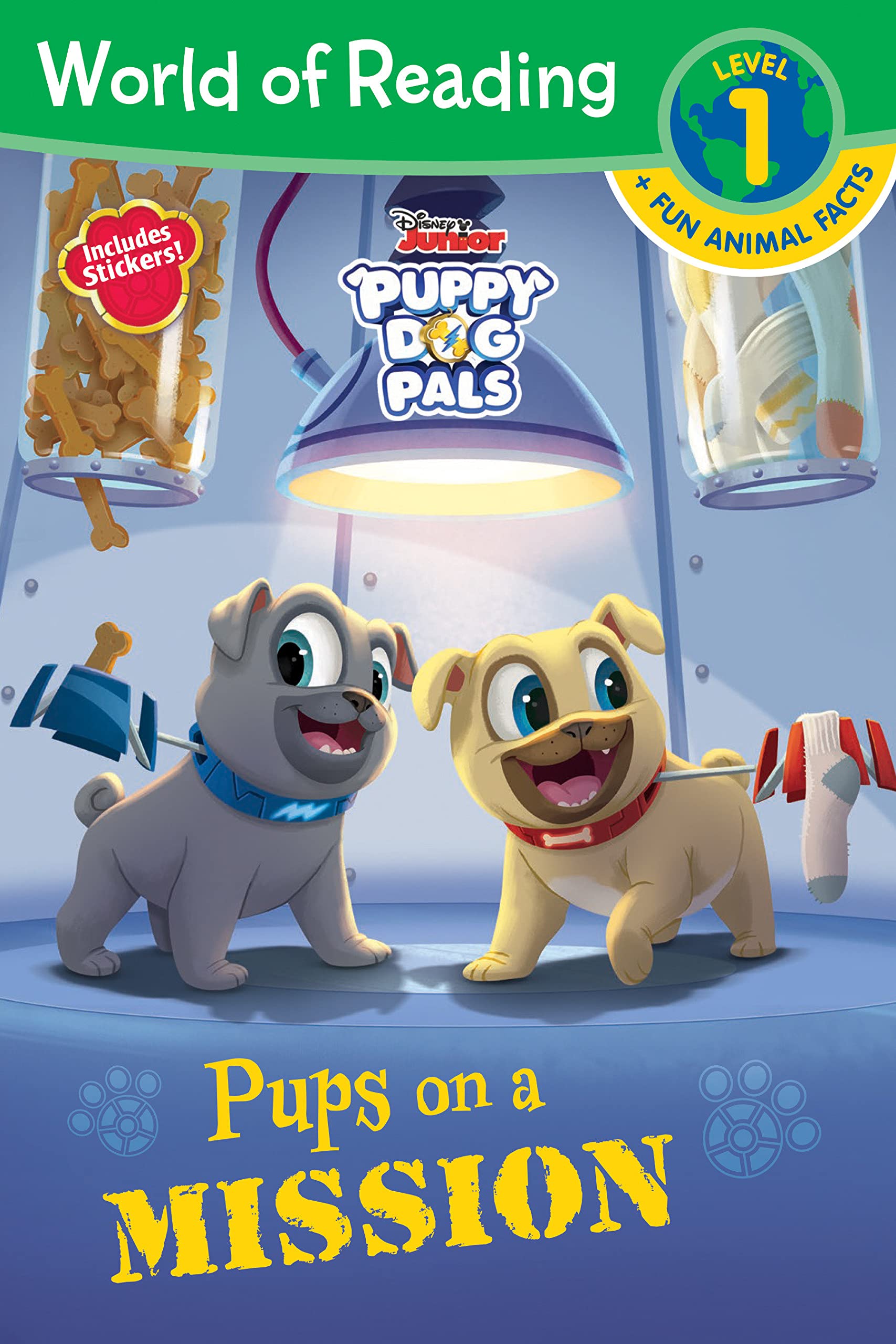 World of Reading: Puppy Dog Pals: Pups on a Mission-Level 1 Reader plus Fun Facts